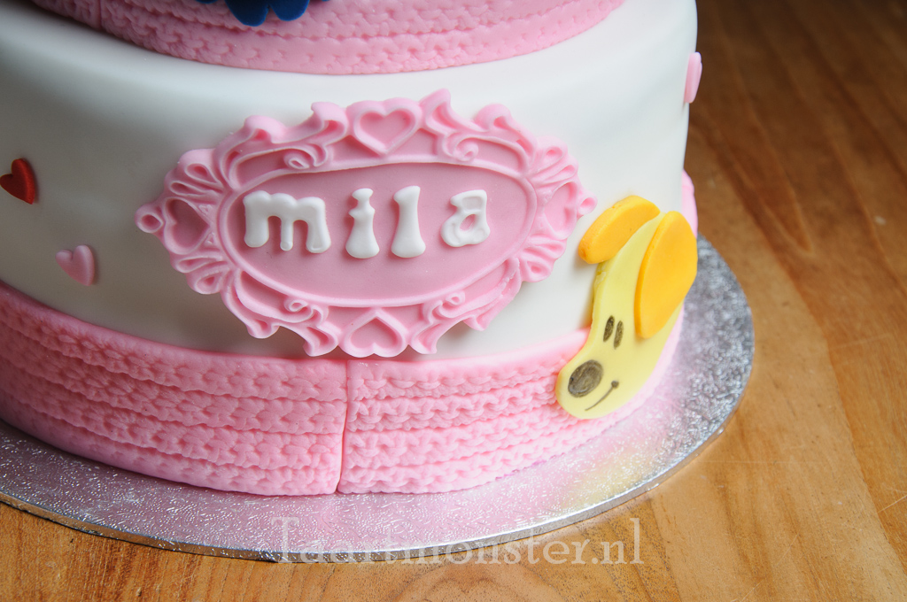 Woezel en Pip taart voor Mila