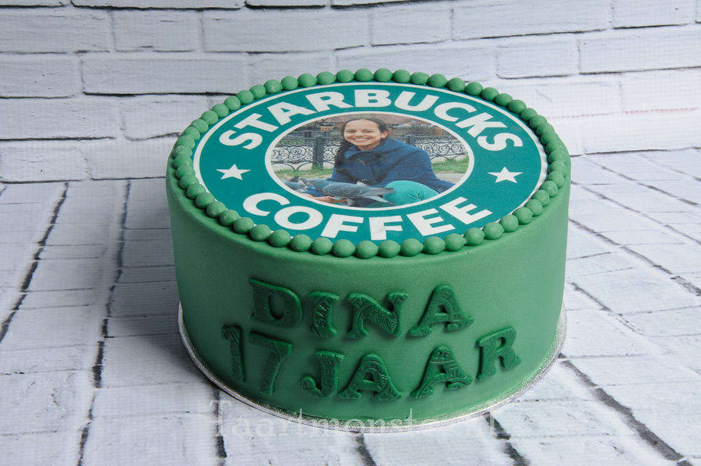 Starbucks taart voor Dina